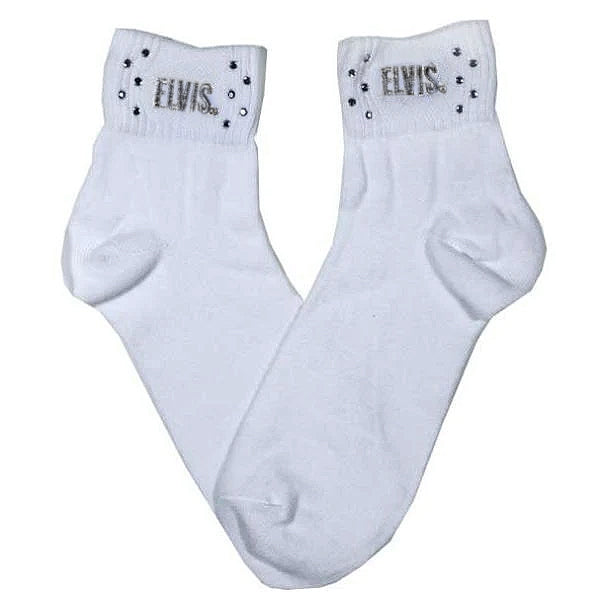 Graceland Elvis Rhinestone Embellished Socks