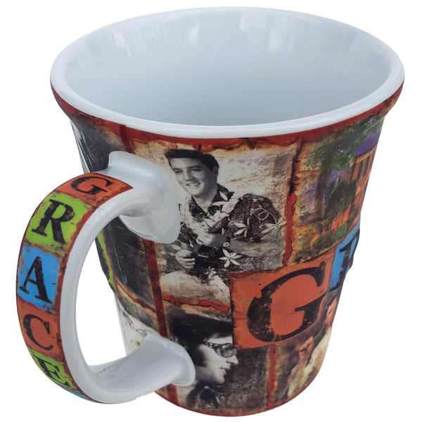 Graceland Graceland Elvis Rustic Embossed Coffee Mug