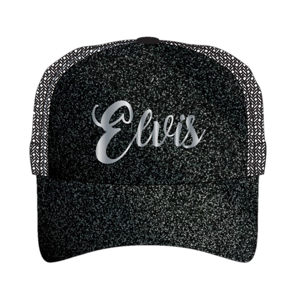graceland Elvis Script Glitter Cap