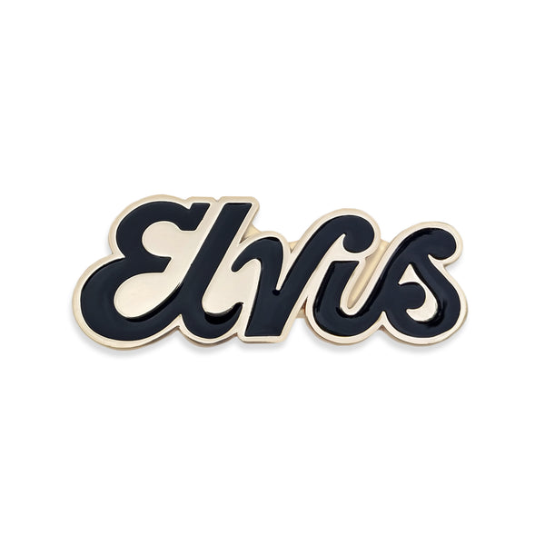 graceland Elvis Script Pin