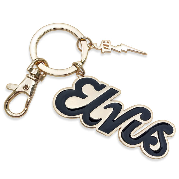 graceland Elvis Script TCB Key Ring