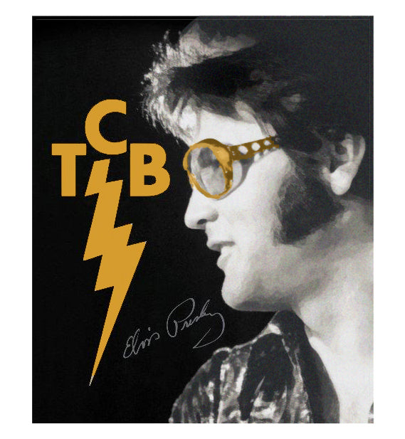 graceland Elvis Shades TCB Throw