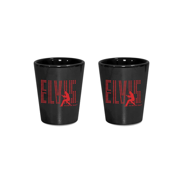 graceland ELVIS Silhouette Lustre Shot Glass