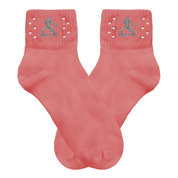 Graceland Elvis Silhouette Rhinestone Socks