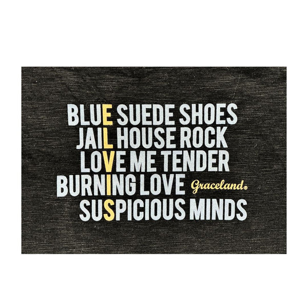 Graceland Elvis Song Titles Women's T-Shirt