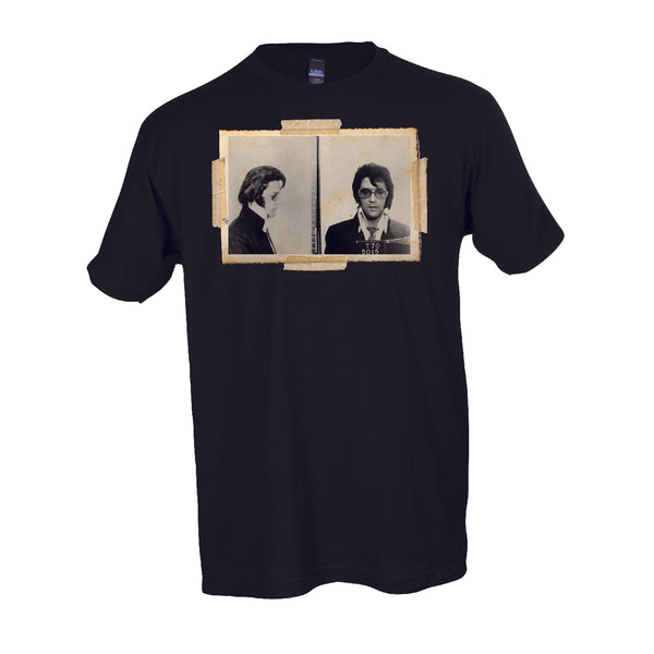 graceland Elvis Taped Mug Shot T-Shirt