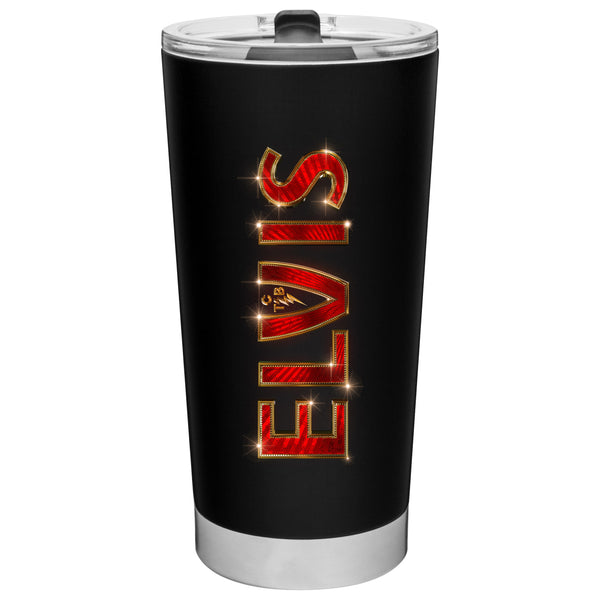 graceland Elvis TCB Movie Travel Tumbler