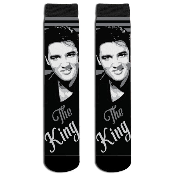 graceland Elvis The King Crew Sock