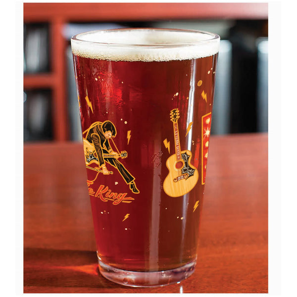 Graceland Elvis The King Pint Glass