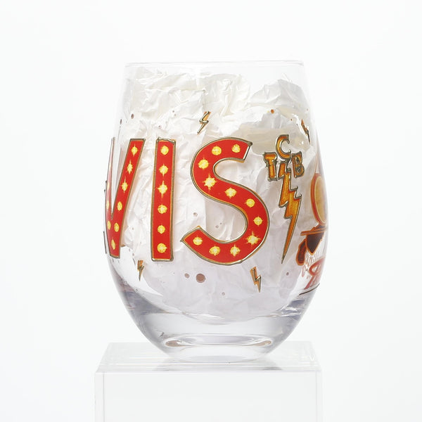 Graceland Elvis The King Stemless Wine Glass