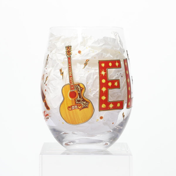 Graceland Elvis The King Stemless Wine Glass