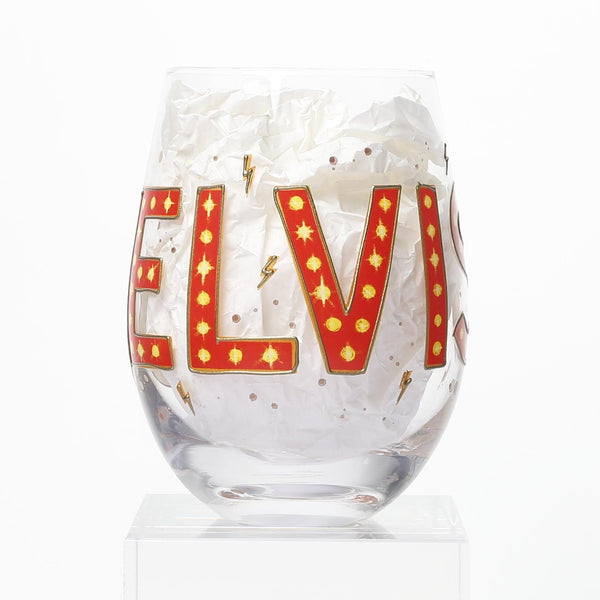graceland Elvis The King Stemless Wine Glass