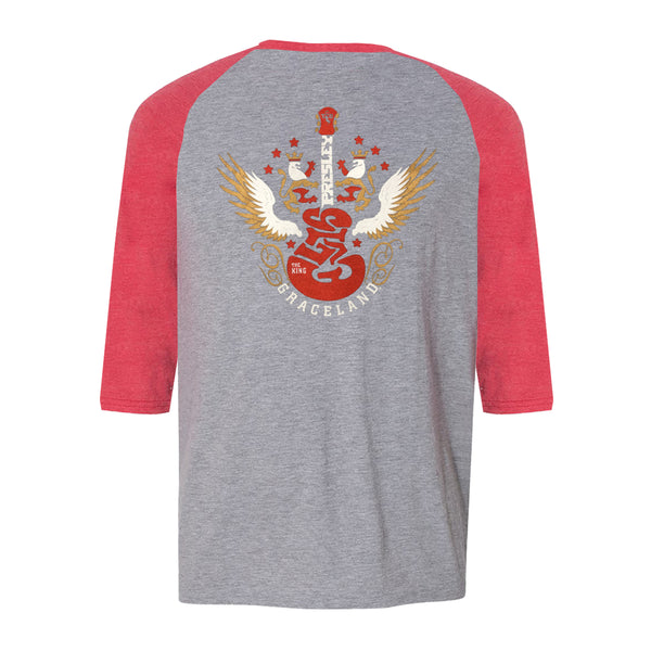 Graceland Elvis The King Wing Guitar Raglan