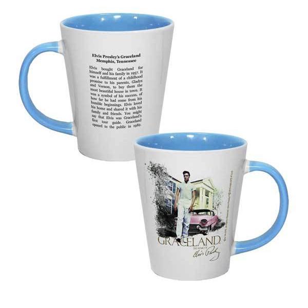 graceland Graceland Elvis Walking Two Tone Latte Mug