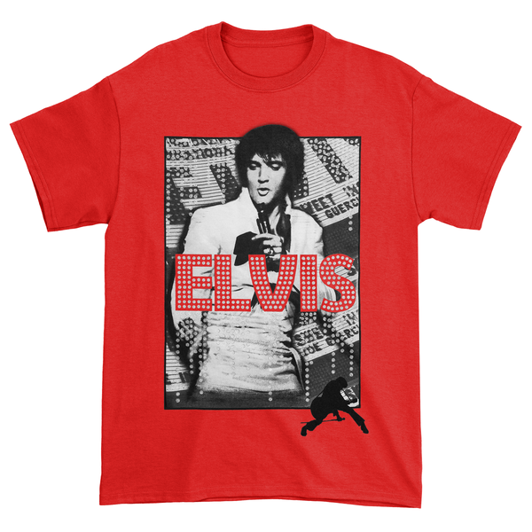 graceland ELVIS White Suit Vegas T-Shirt