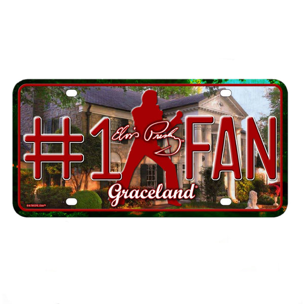 graceland Graceland #1 Elvis Fan License Plate