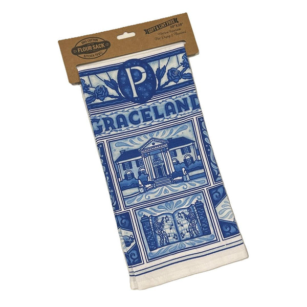 graceland Graceland Blue Tile Dish Towel