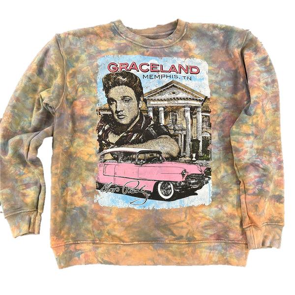graceland Graceland Elvis Pink Car Sweatshirt
