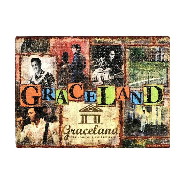 graceland Graceland Elvis Rustic Magnet