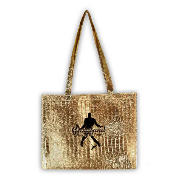 graceland Graceland Elvis Silhouette Gold Tote Bag