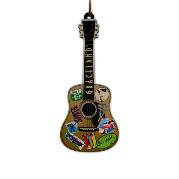 graceland Graceland Guitar Icons Wood Ornament