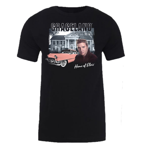 graceland Graceland Home of Elvis Pink Classic Car T-Shirt