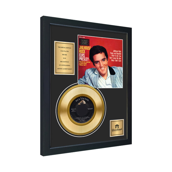 Graceland Jailhouse Rock 45 Framed Gold Record
