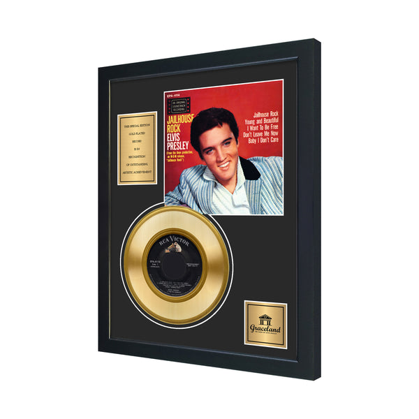 Graceland Jailhouse Rock 45 Framed Gold Record