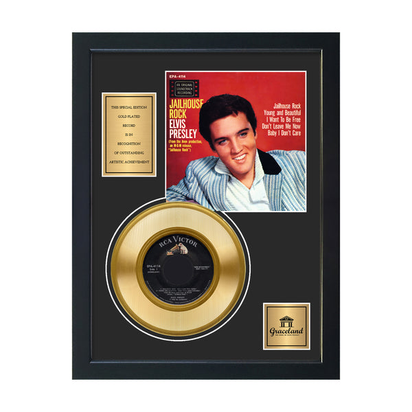 graceland Jailhouse Rock 45 Framed Gold Record