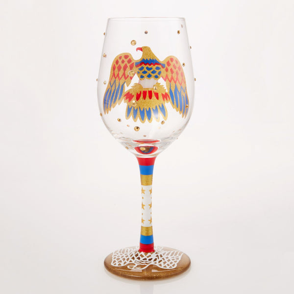 Graceland Lolita Elvis American Eagle Wine Glass
