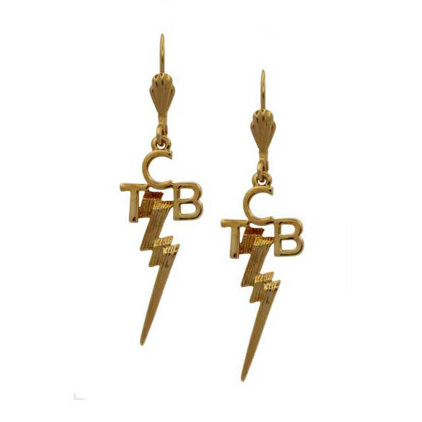 graceland Lowell Hays Gold Plated TCB Earrings
