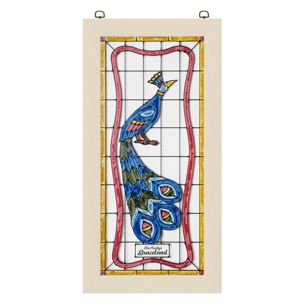 graceland Graceland Peacock Stained Glass - Left Side