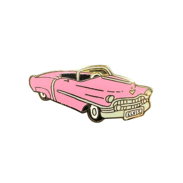 graceland Pink Classic Car Pin