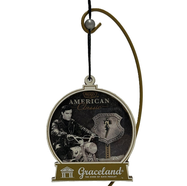 graceland Presley Motors Wood Ornament