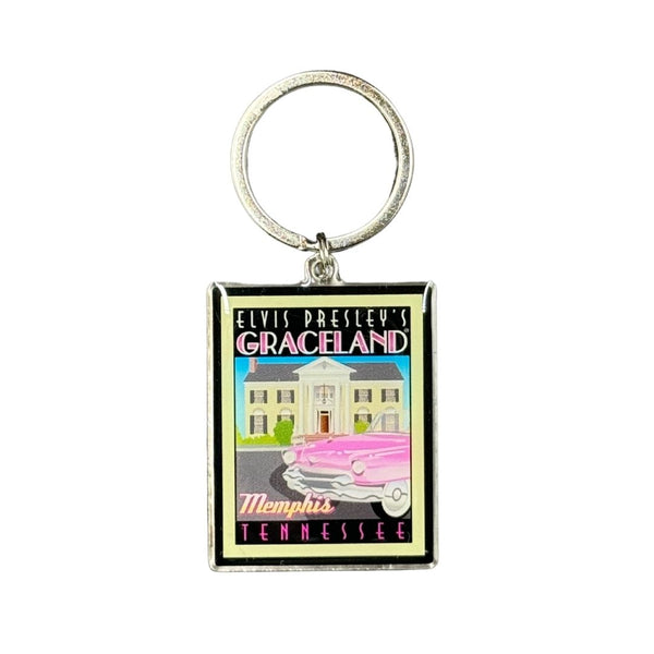 graceland Graceland Retro Pink Classic Car Key Ring