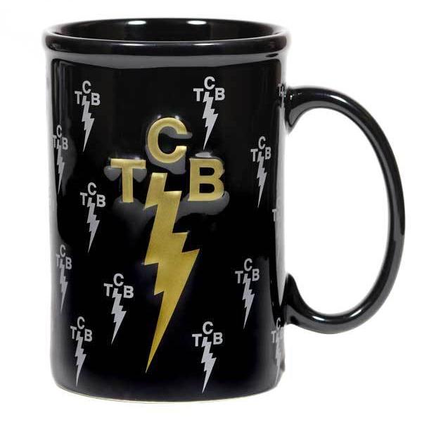 graceland TCB Black 3-D Mug