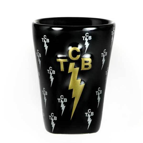 graceland TCB Black 3-D Shot Glass