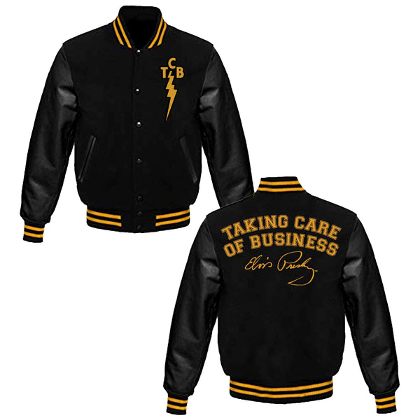graceland TCB Elvis Presley Varsity Jacket