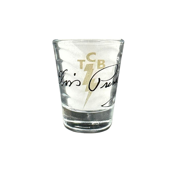 graceland TCB Elvis Signature Shot Glass
