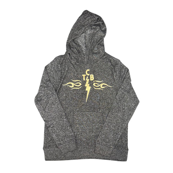 graceland TCB Flames Soft Knit Pullover Hoodie