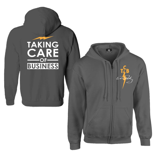graceland TCB Taking Care of Business Zip Hoodie