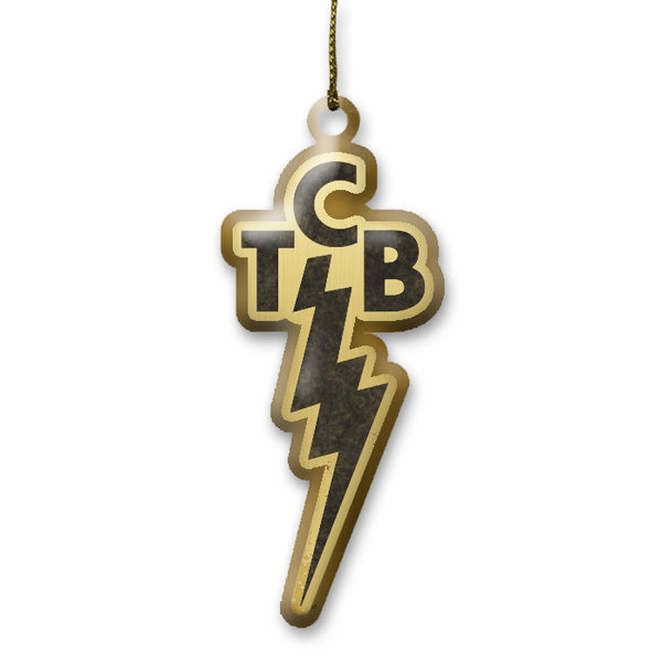 graceland TCB Wood Foil Ornament