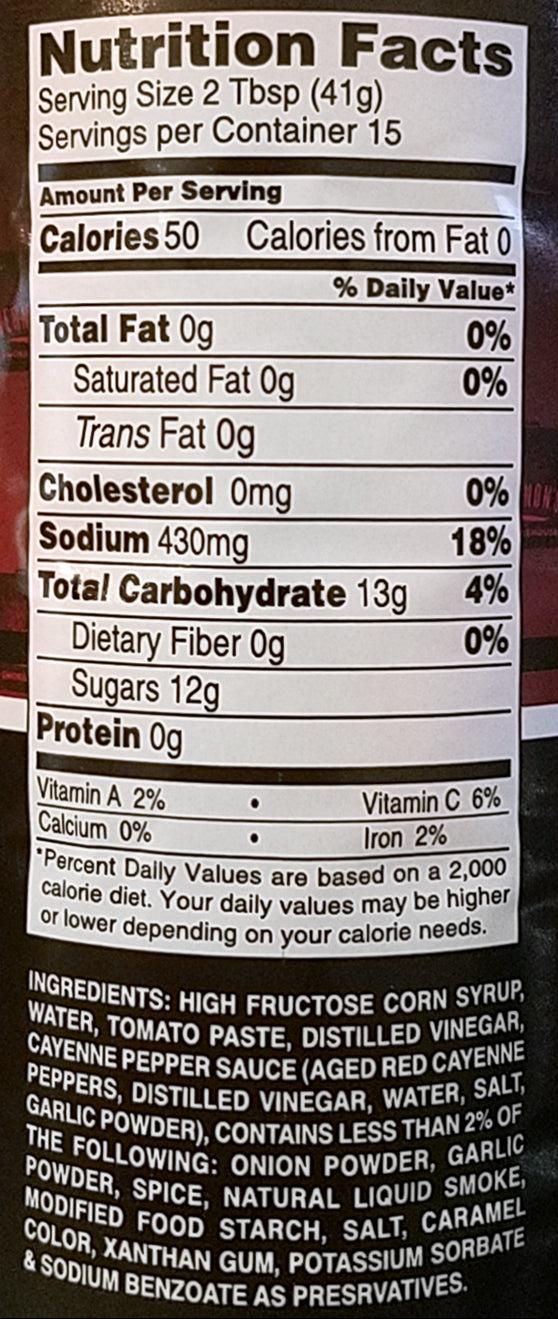 Graceland Vernon's Smokehouse BBQ Sauce