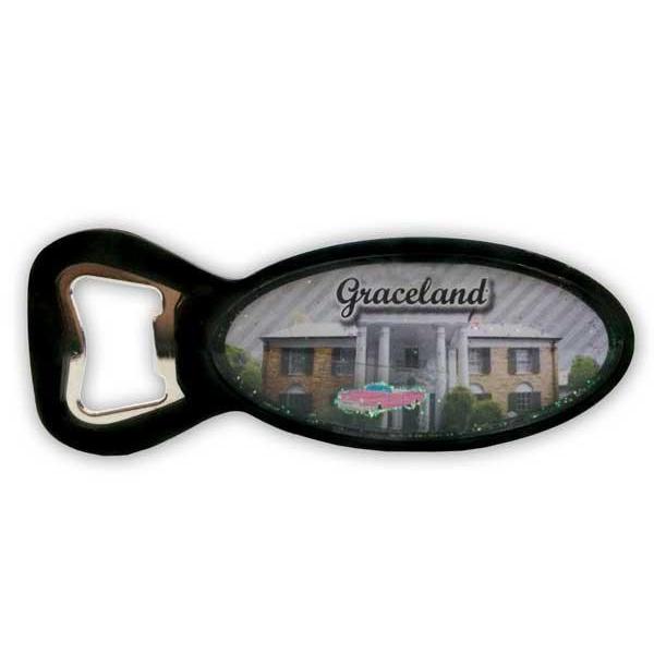 graceland Graceland Waterglobe Bottle Opener Magnet