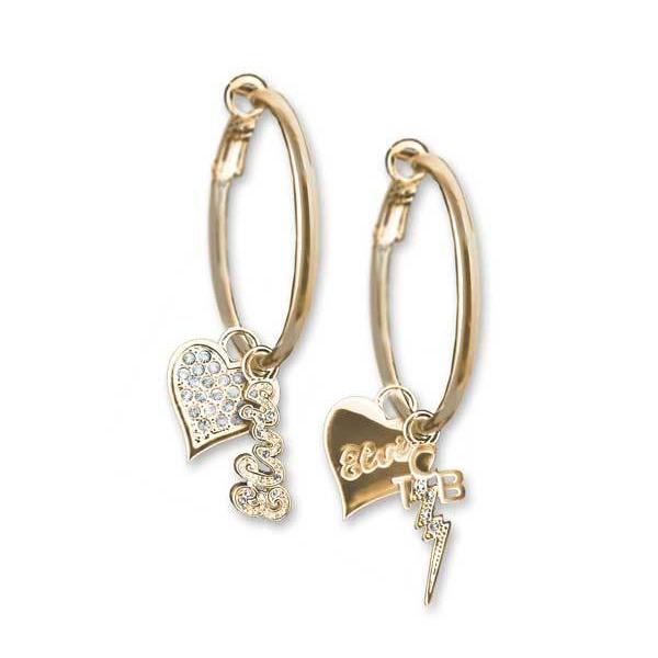 graceland Lowell Hays Gold Plated Hoop Earrings with Interchangeable Charms