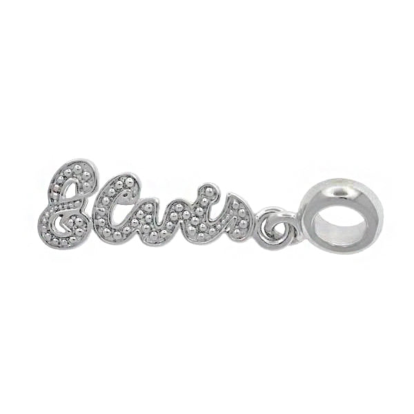 graceland Lowell Hays Sterling Silver Elvis Signature Bead Charm