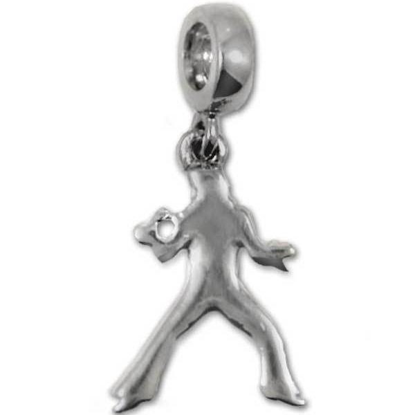 graceland Lowell Hays Sterling Silver Elvis Silhouette Bead Charm
