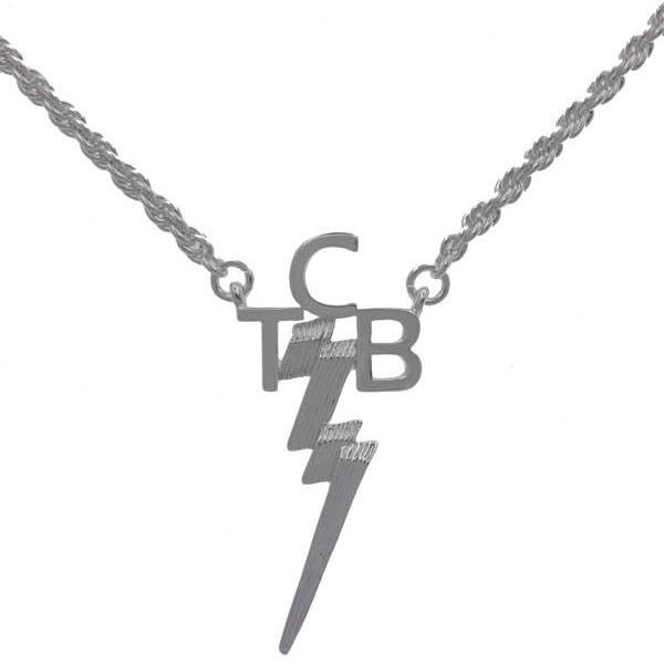 graceland Lowell Hays Sterling Silver Plated TCB Necklace