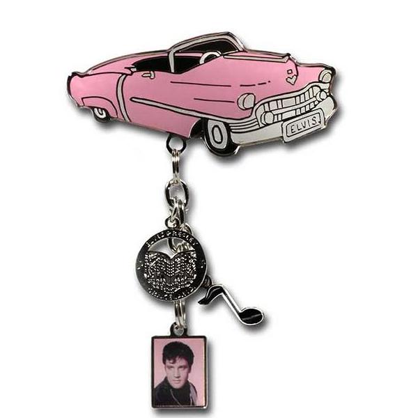 graceland Pink Classic Car Multi Charm Dangle Magnet