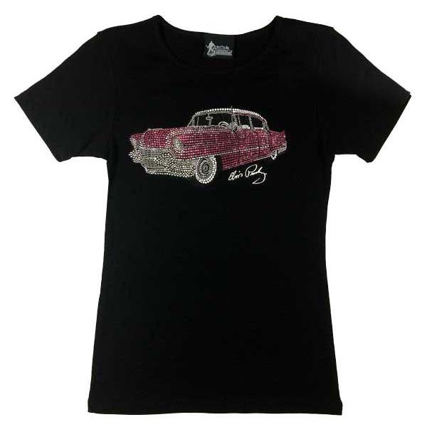 graceland Rhinestone Pink Classic Car Women's T-Shirt